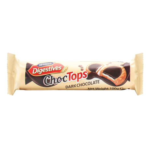 McVitie's Digestives Choc Tops Dark Chocolate 100g