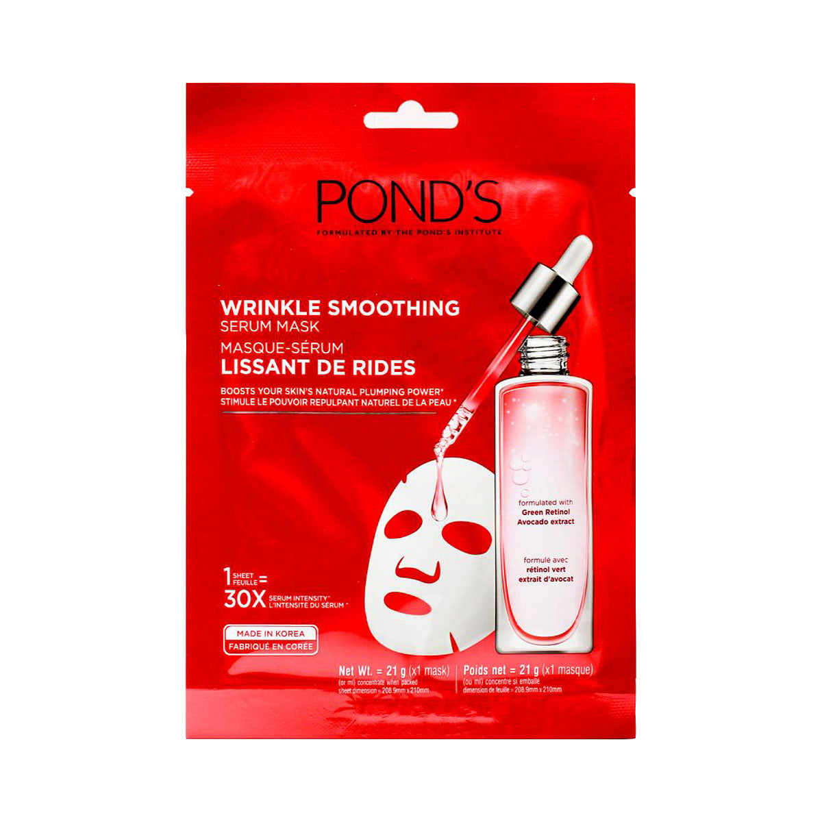Ponds Wrinkle Smoothing Serum Sheet Face Mask 21g
