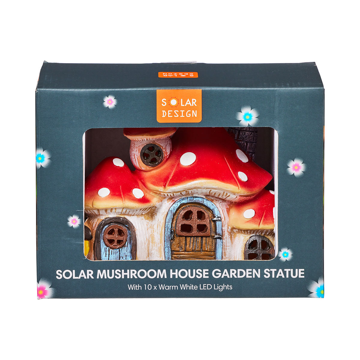 Solar Garden House Statue Assorted