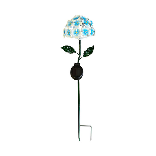 Solar Metal Hydrangea Light