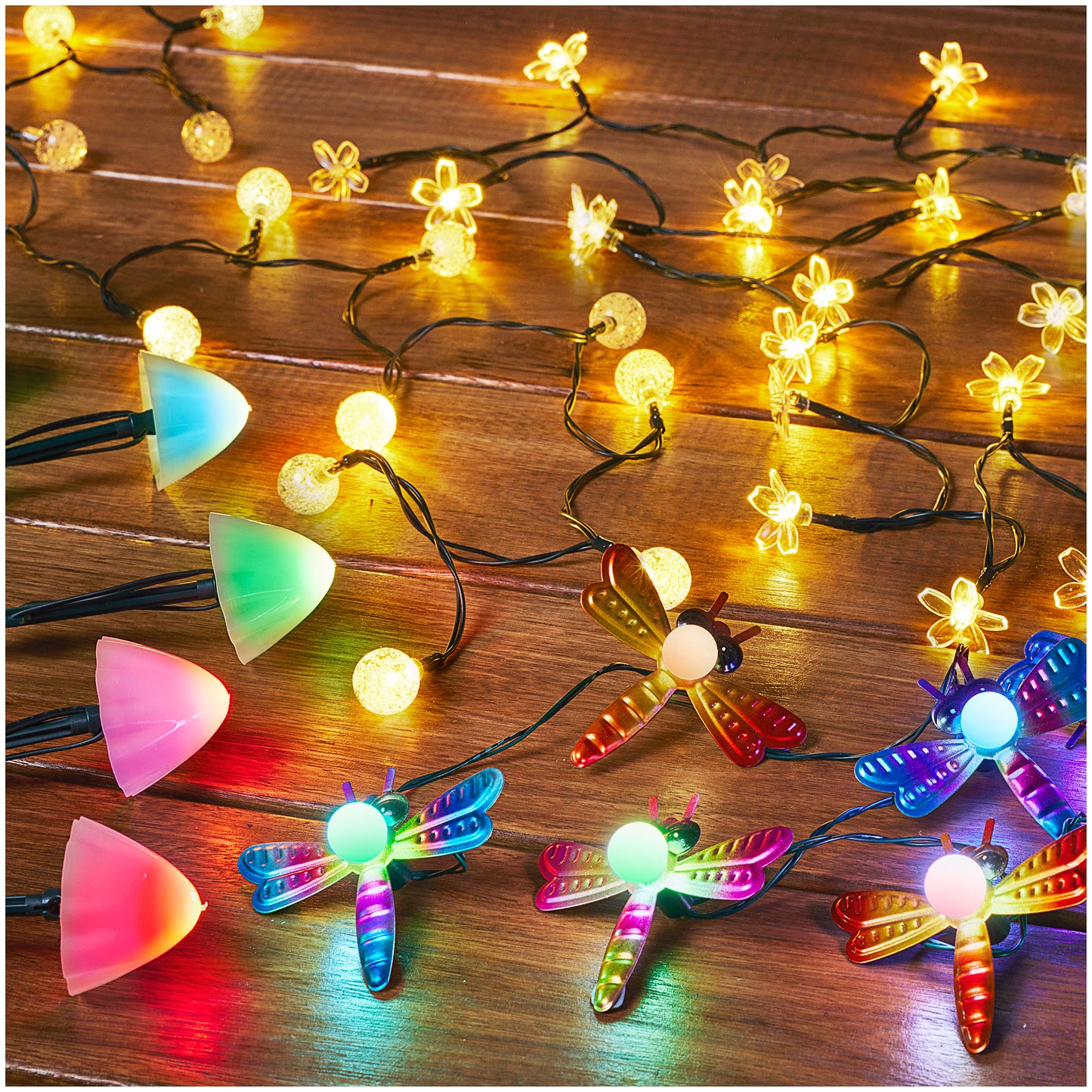 Solar Mushroom String Lights 10pk