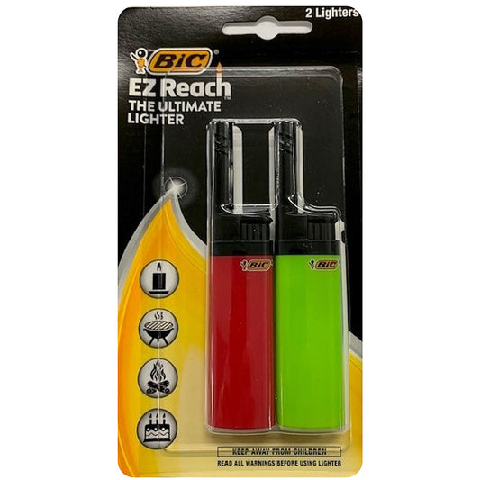 Bic Ez Reach Lighter 2pk