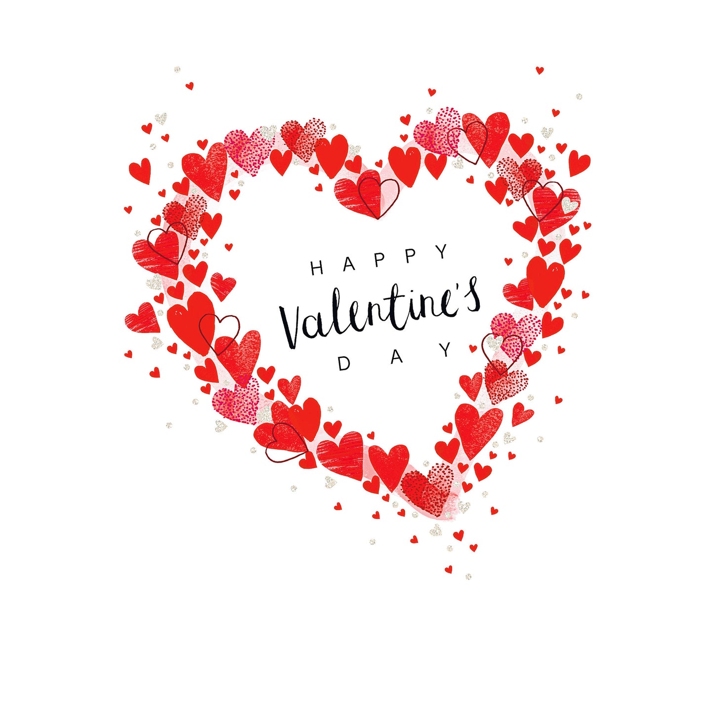 Valentine's Day Card Heart Confetti