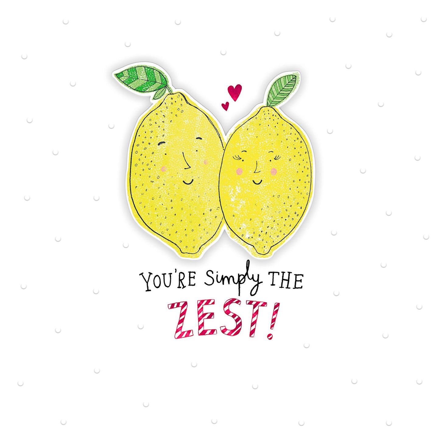 Valentine's Day Card Zesty Lemons