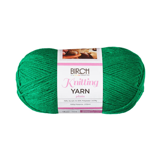 Birch Yarn Plain Emerald 100g