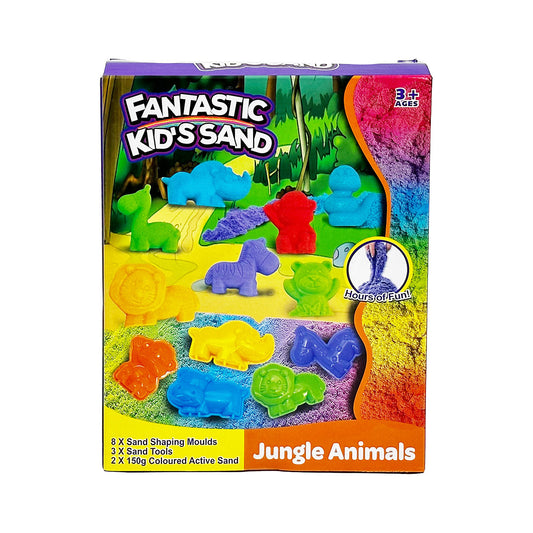 Moving Sand Set Jungle Animals 300g