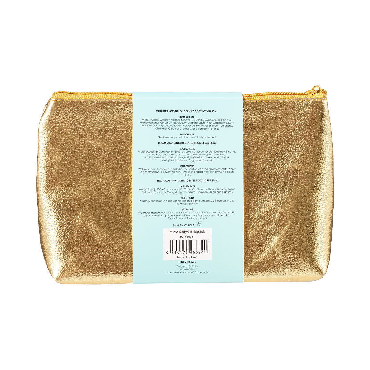 Summer Paradise Cosmetic Bag 3pk