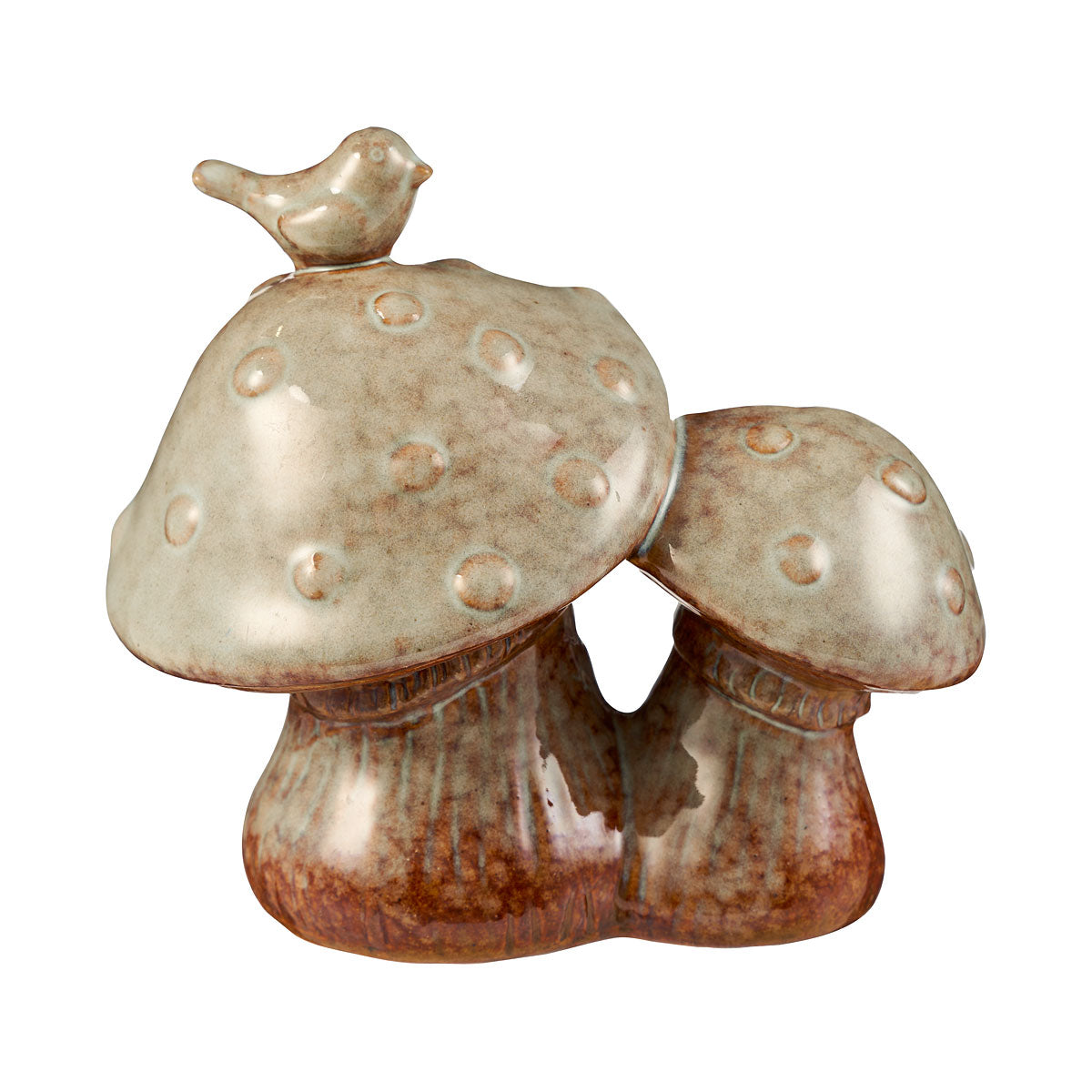 Ceramic Ornament Owl/Toadstools
