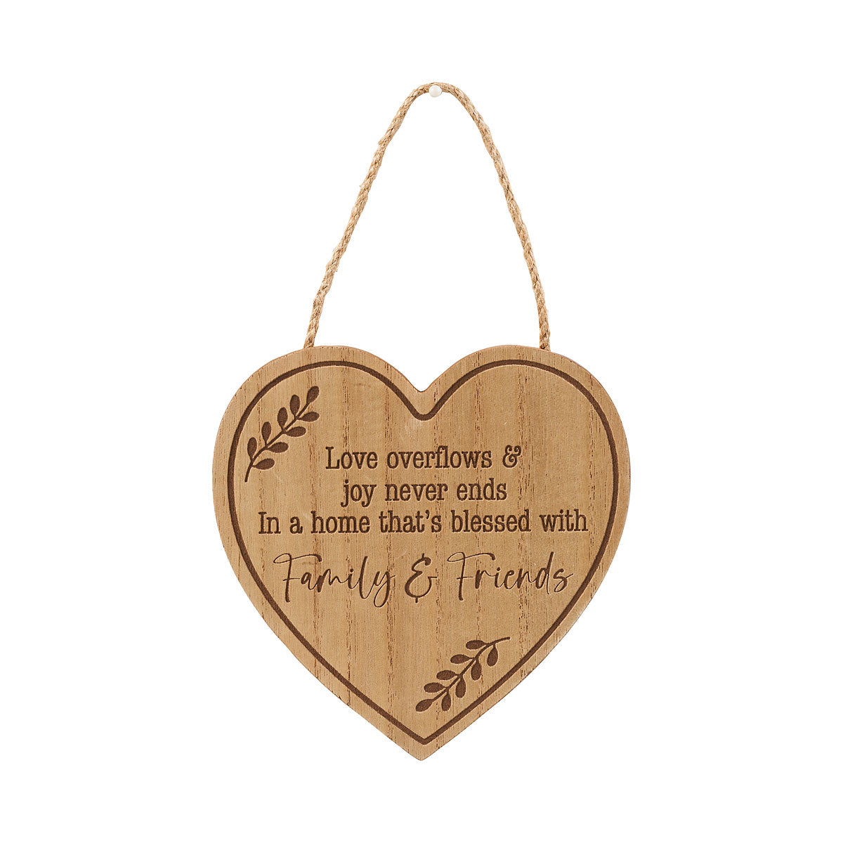 Together/Love Overflows Hanging Plaque