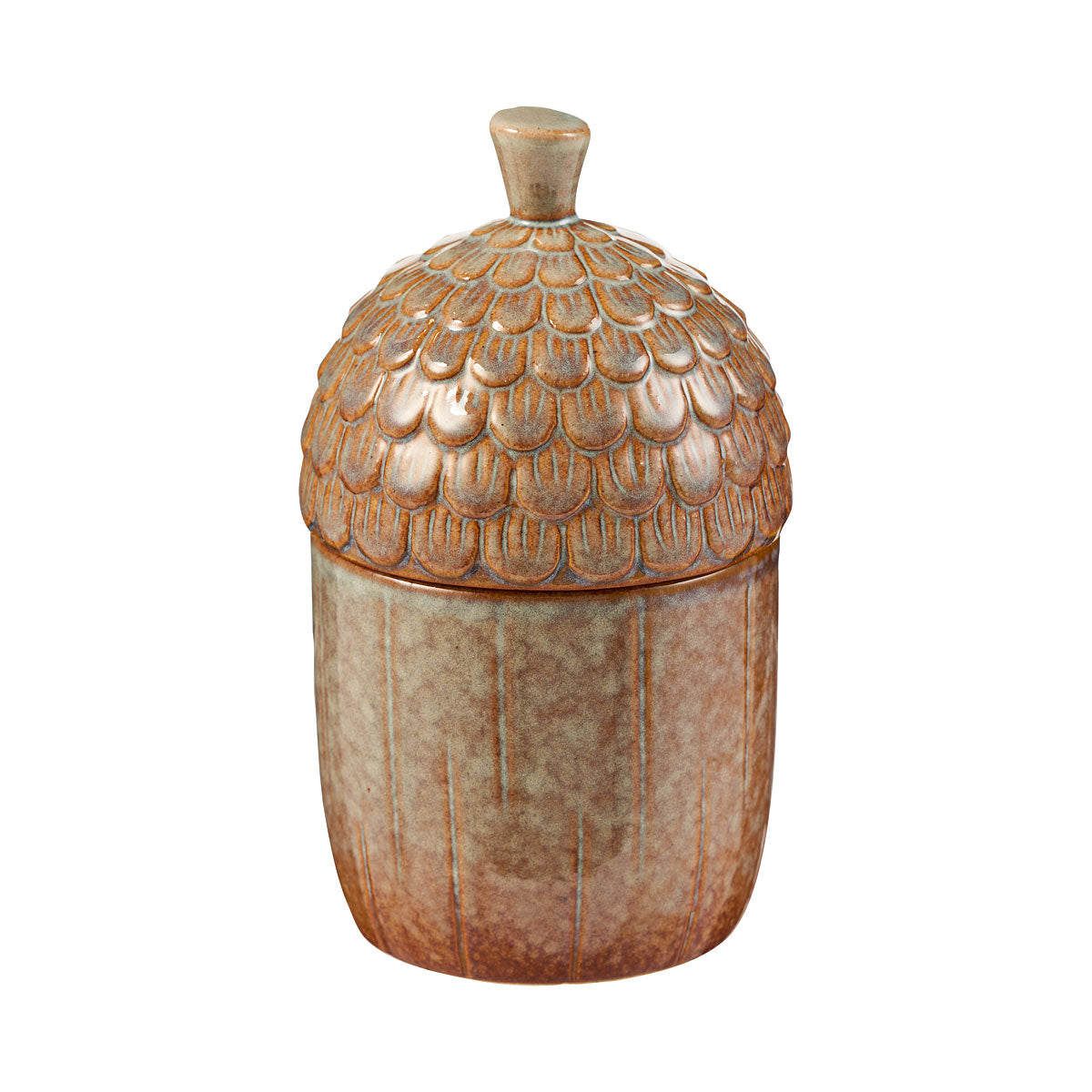 Ceramic Acorn Trinket Jar