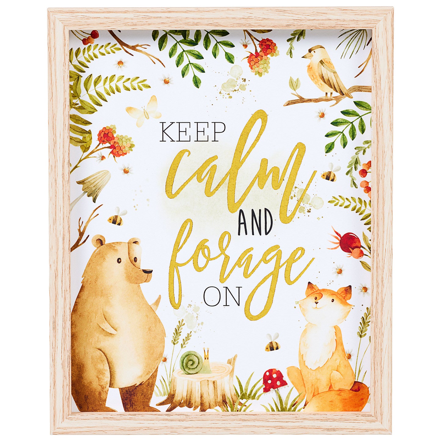 Framed Print Deer/Forage