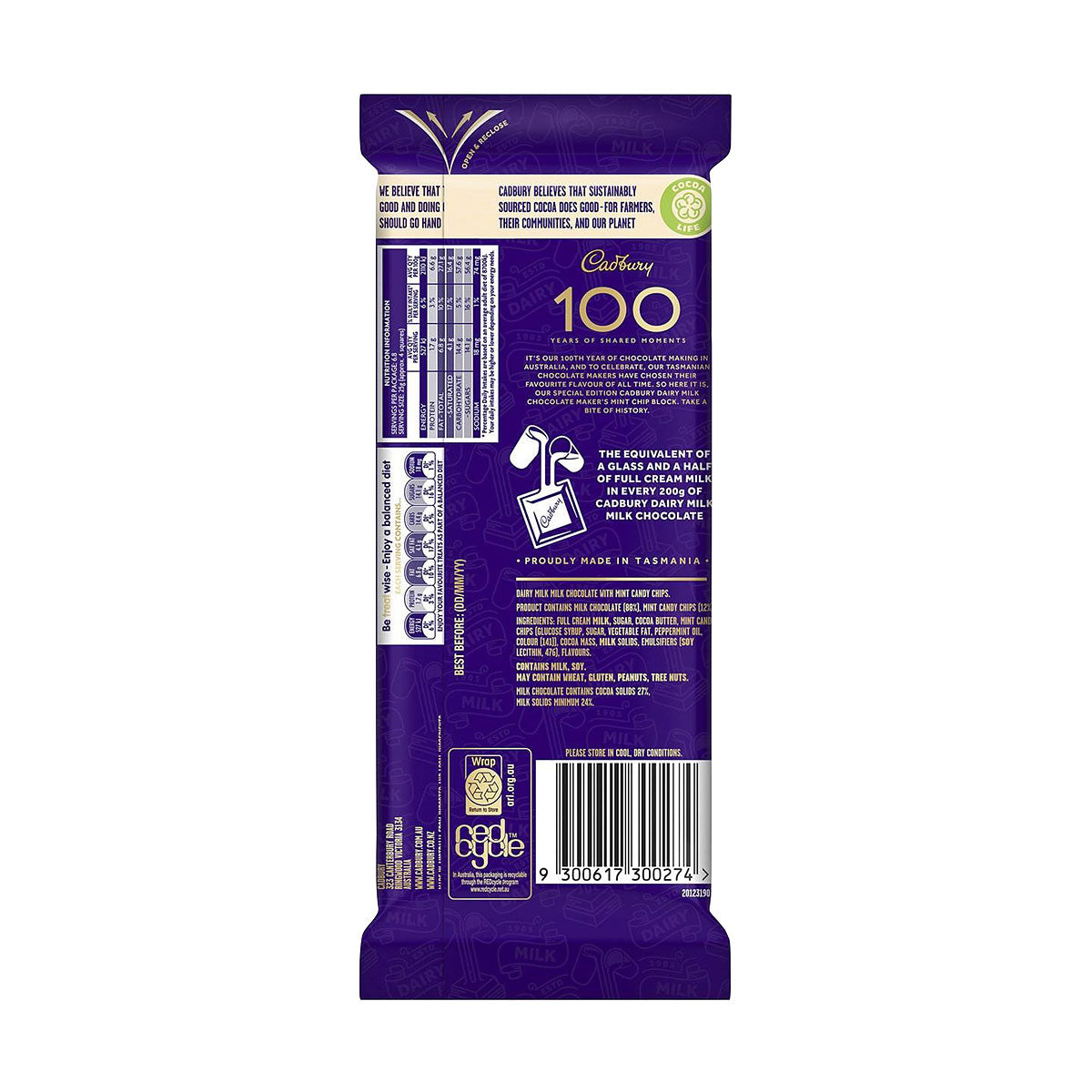 Cadbury Makers Mint Block 170g