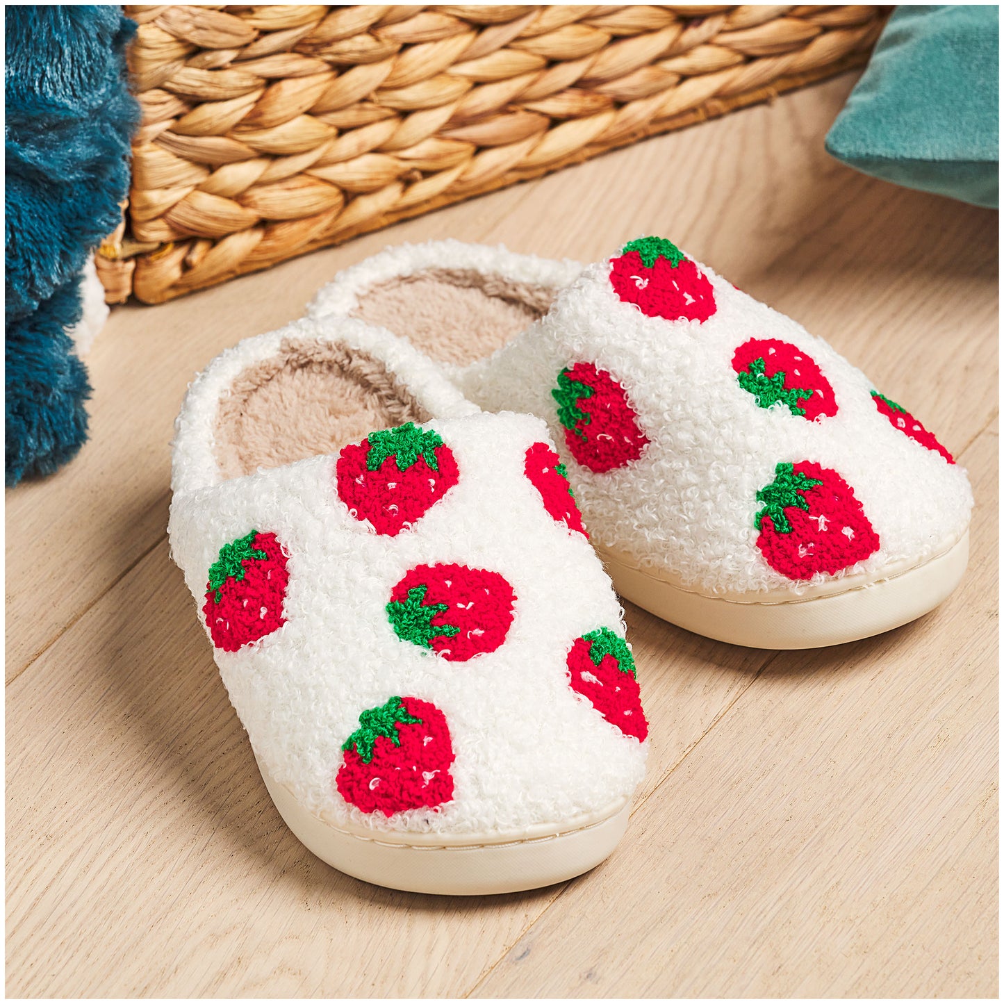 Strawberries Printed Slipper