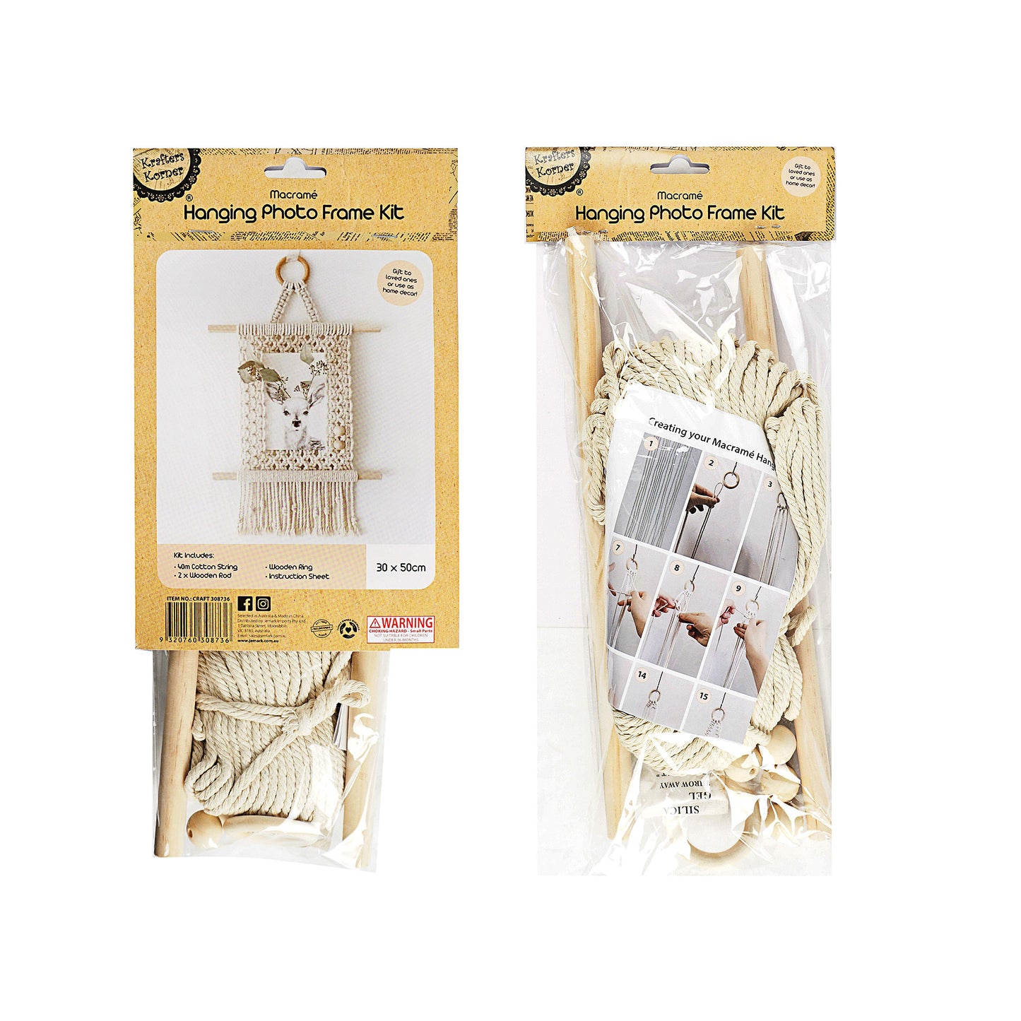 Macrame Hang Photo Frame Kit