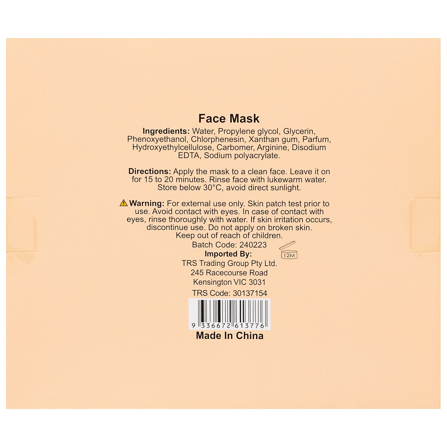 Sheet Mask 3pk 20mL Assorted