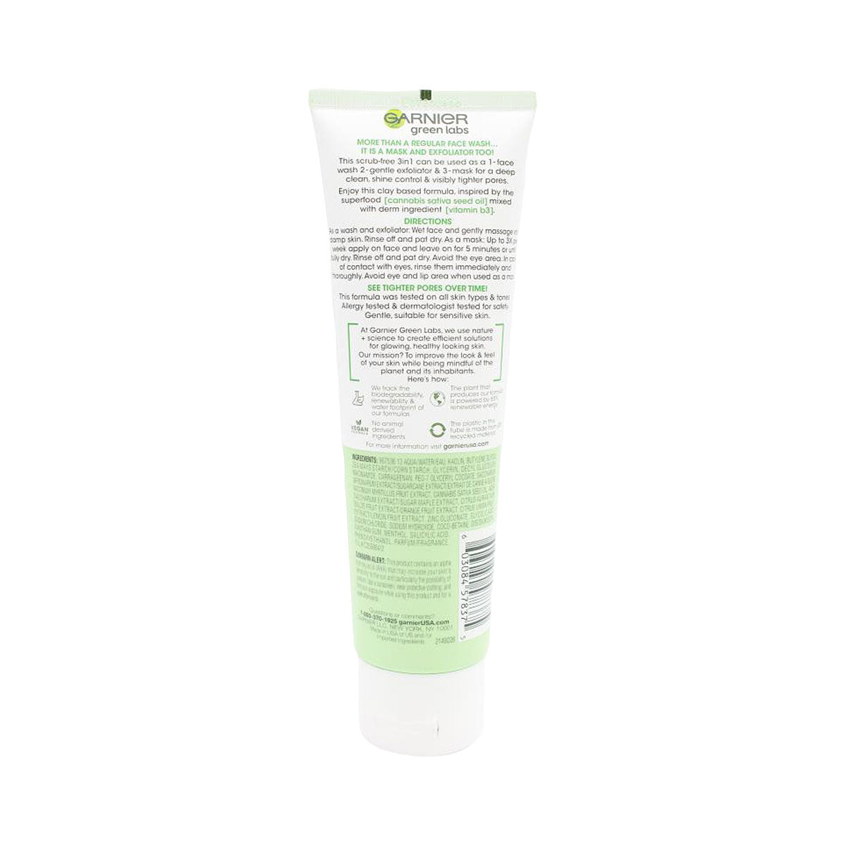 Garnier Pore Perfecting 3-in-1 Cleanse + Exfoliate + Mask Canna-B 130mL