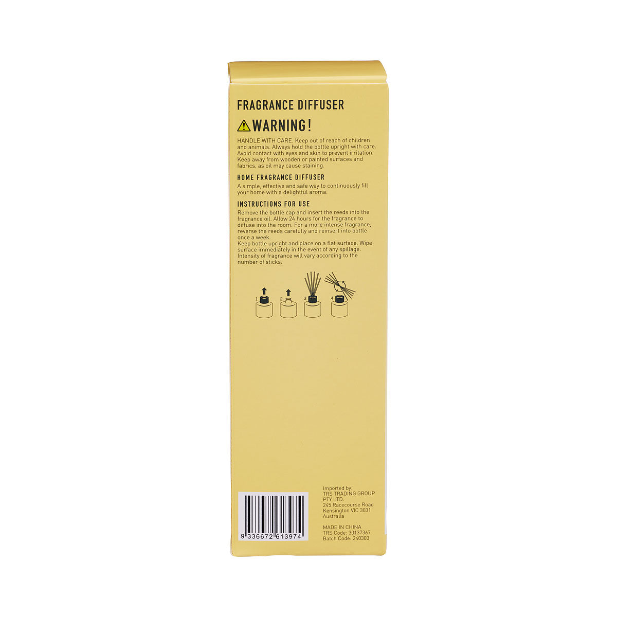 Reed Diffuser Vanilla Caramel 100mL