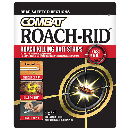 Combat Roach-Rid Bait Strips 20g