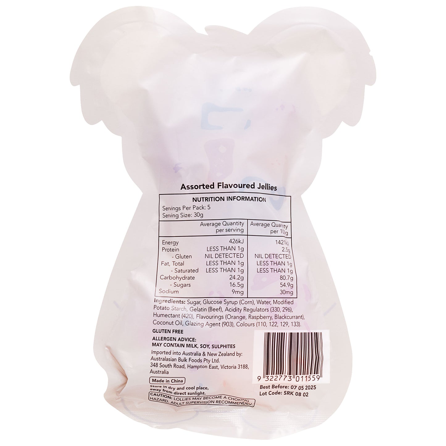 Koala Shaped Jellies 150g