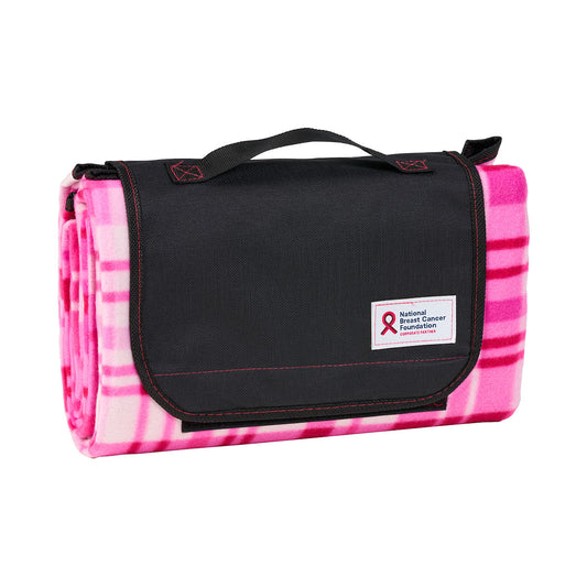 Pink Ribbon Picnic Rug Pink 1.5x1.3m