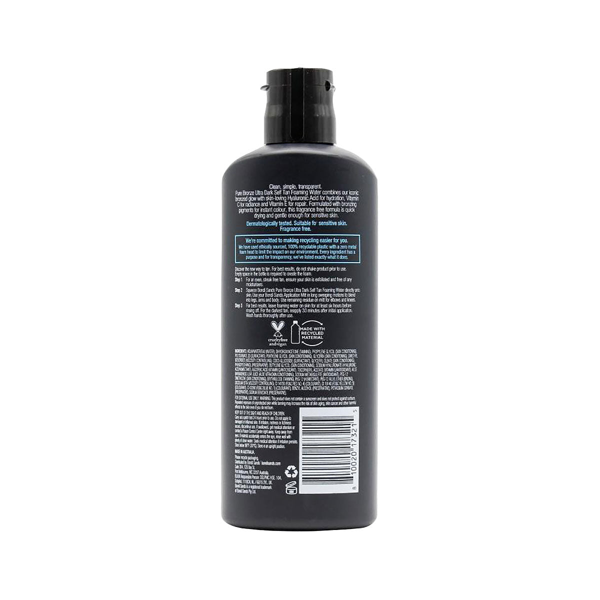 Bondi Sands Pure Bronze Self Tan Foaming Water Ultra Dark 200mL
