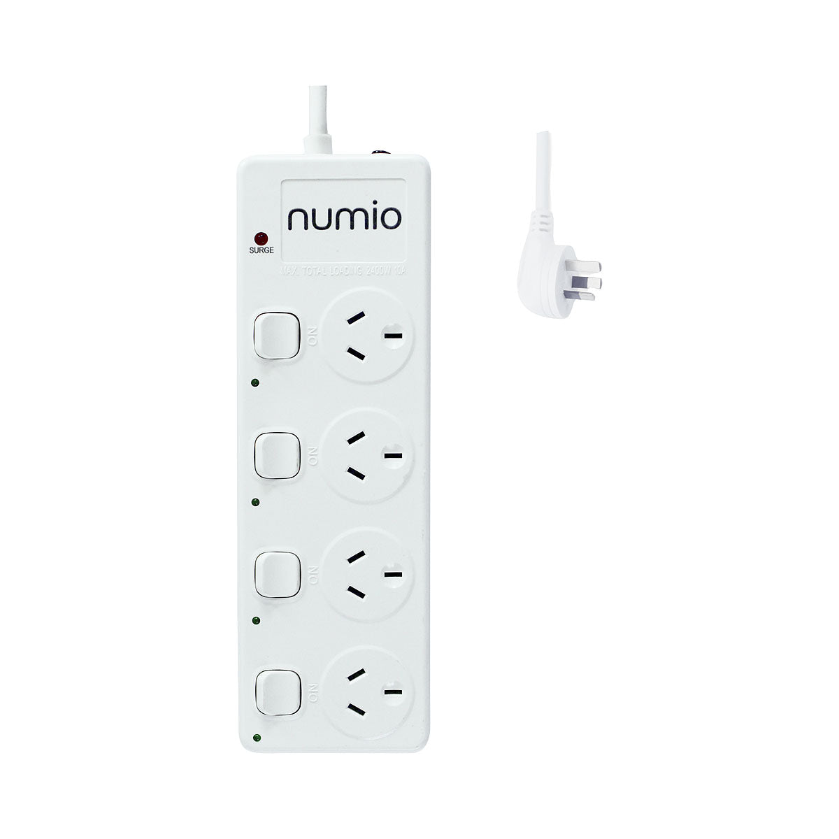 Numio Power Board Individual Switch 4 Outlet