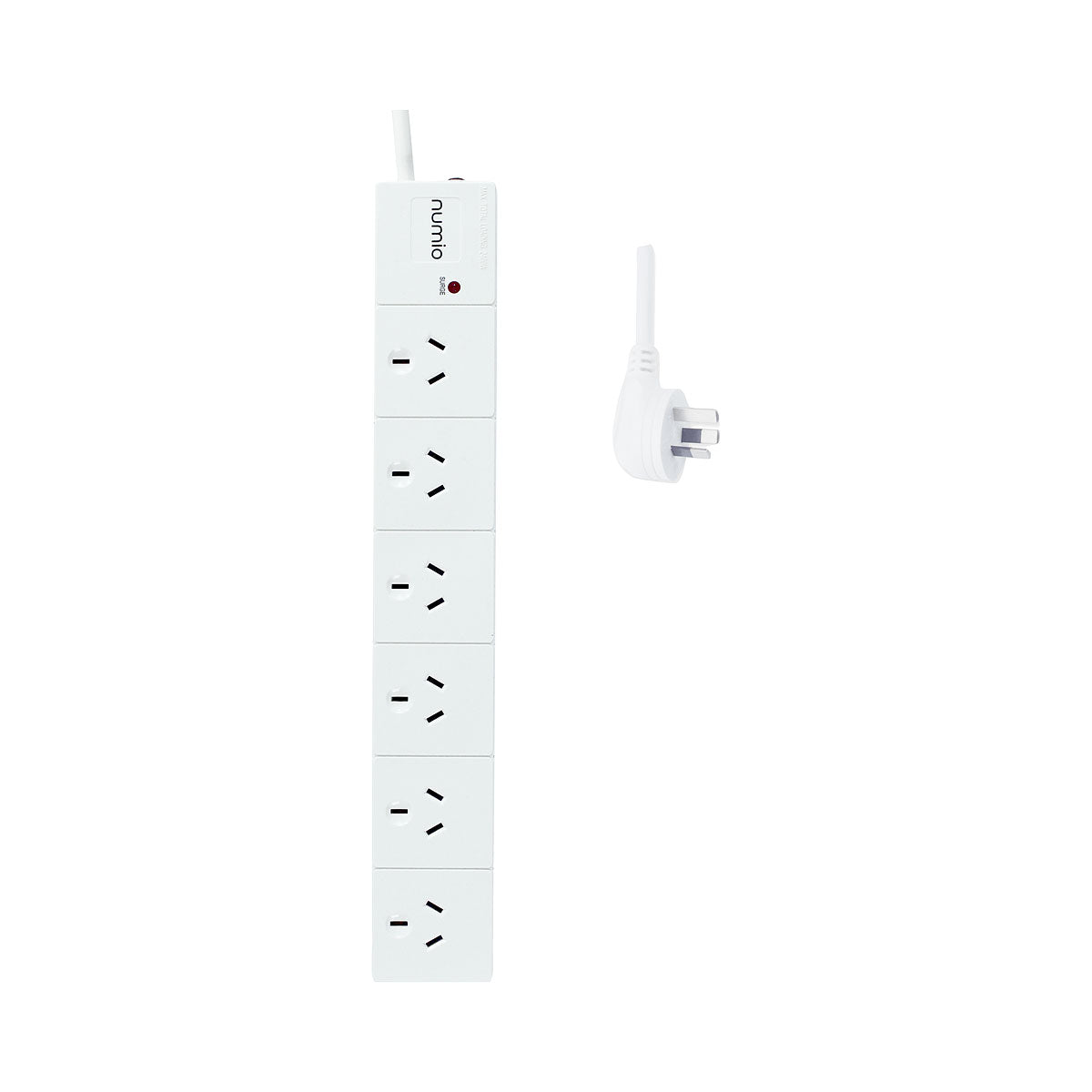 Numio Power Board With Surge 6 Outlet