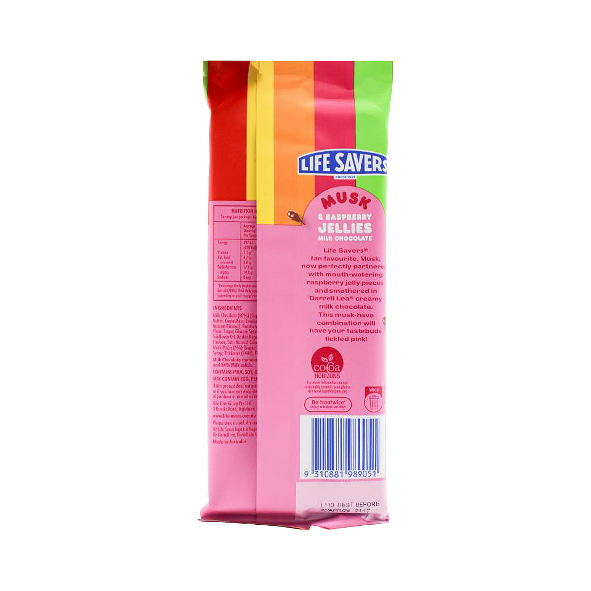 Life Savers Musk Raspberry Jellies & Milk Chocolate 160g
