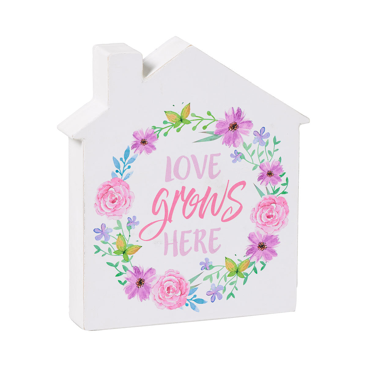 Tabletop Plaque Many Hearts One/Love Grows
