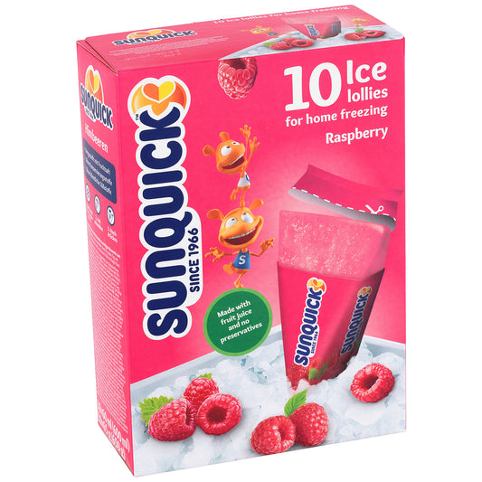 Sunquick Ice Lollies Raspberry 10pk 60mL