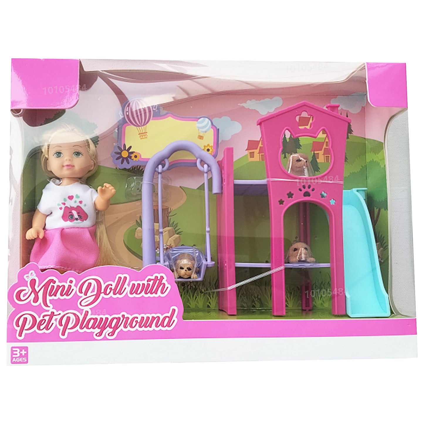 Mini Doll With Pet Play House