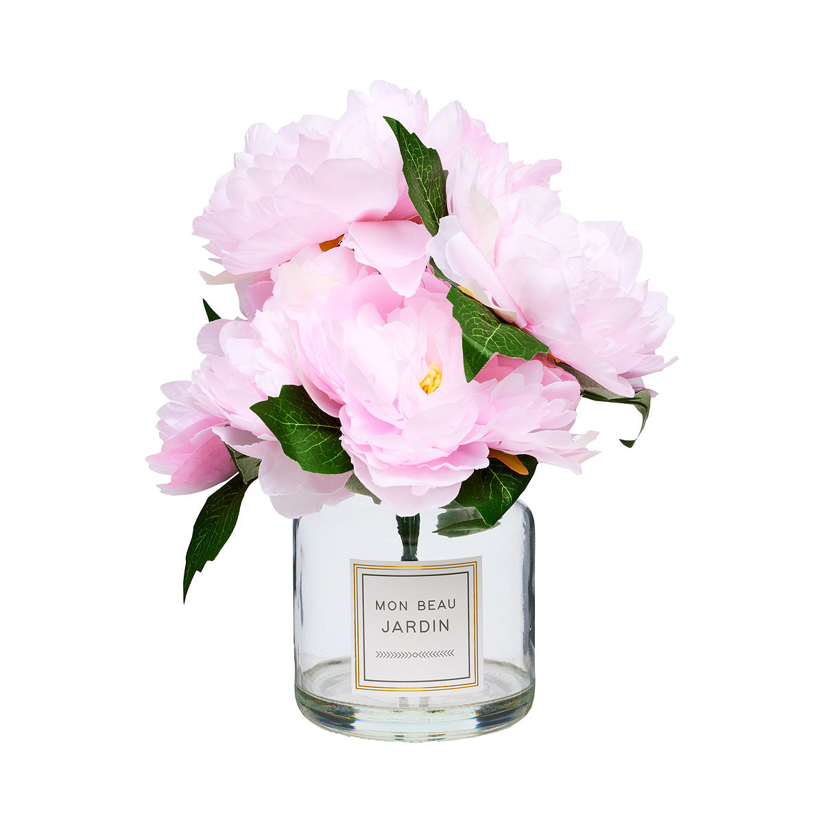 Jardin Faux Florals In Vase Peach/Cream