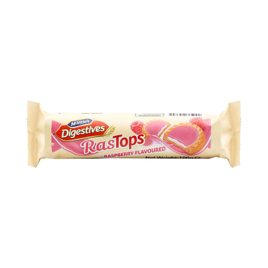 McVitie's Digestives Ras Tops Raspberry Flavoured 100g