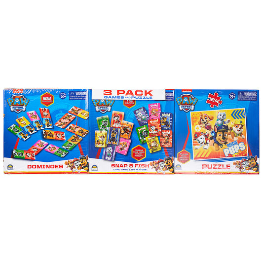 Games & Puzzle Pack Paw Patrol 3pk