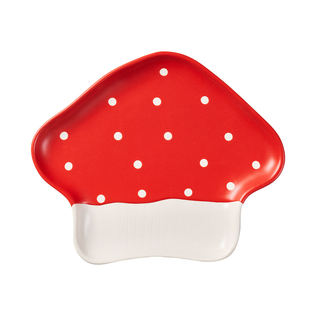 Red Mushroom Plate 21x15cm