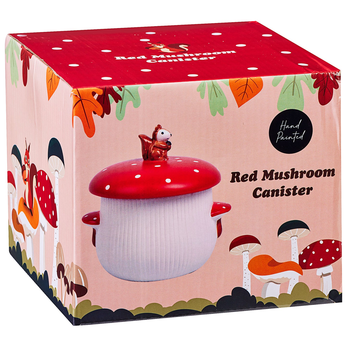 Red Mushroom Lidded Canister