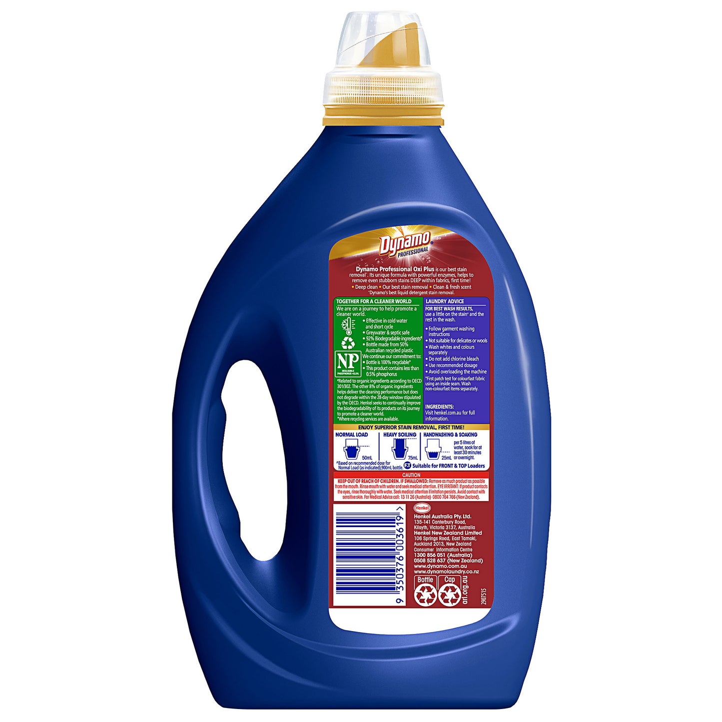 Dynamo Laundry Liquid Professional OXI Plus 900mL