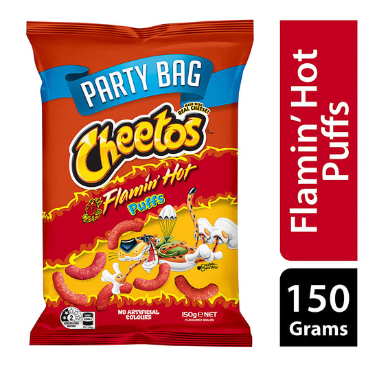 Cheetos Flamin' Hot Puffs Party Bag 150g