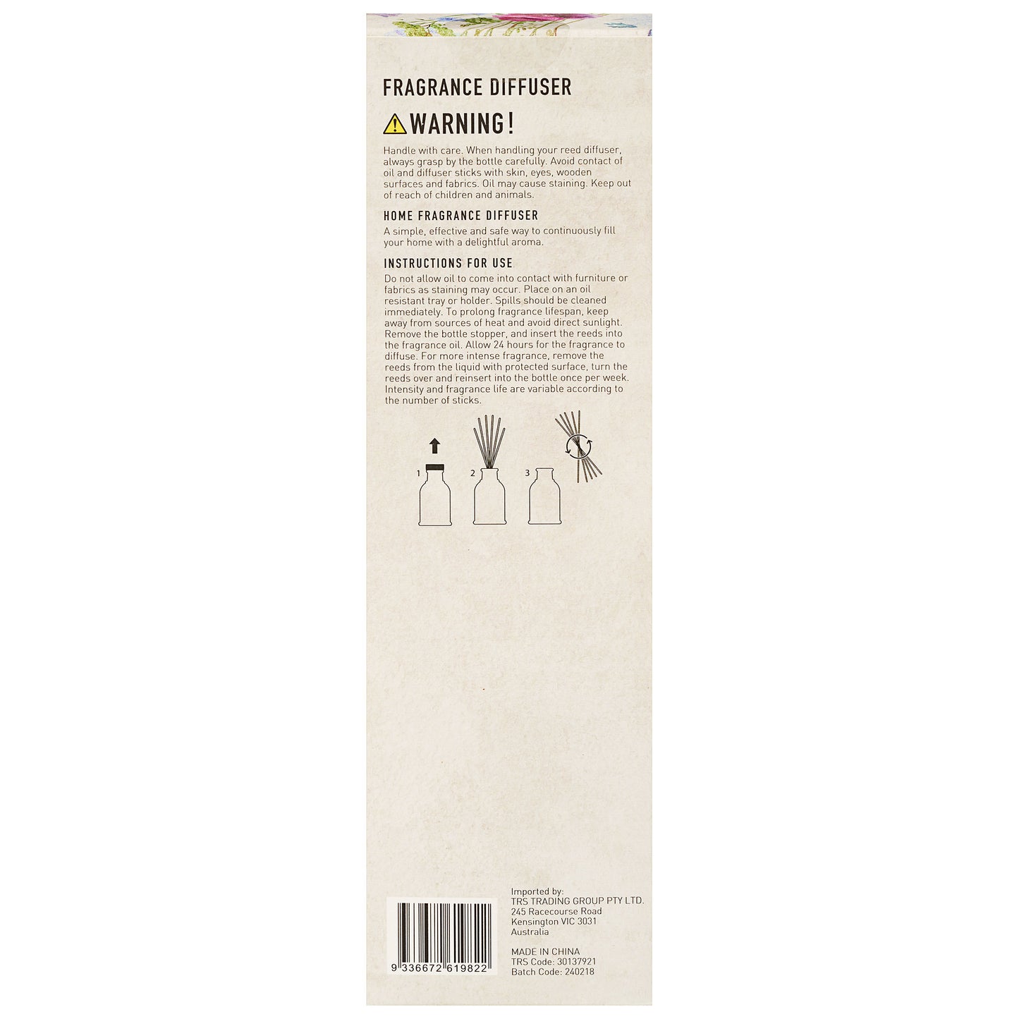 Le Jardin Reed Diffuser Ribbed 150mL Assorted