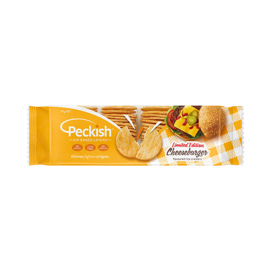 Peckish Rice Crackers Cheeseburger 90g