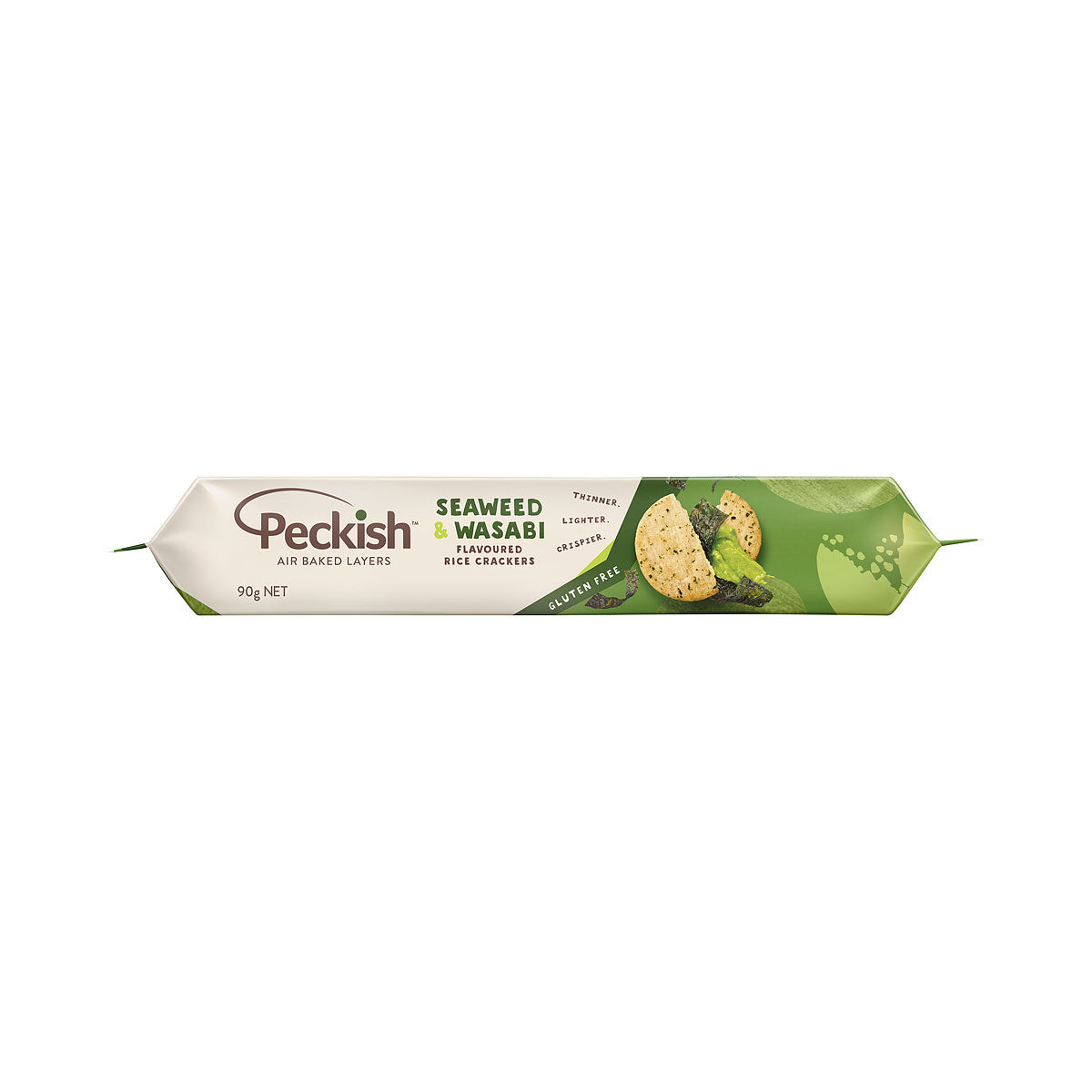 Peckish Rice Crackers Seaweed/Wasabi 90g