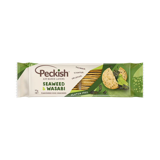 Peckish Rice Crackers Seaweed/Wasabi 90g