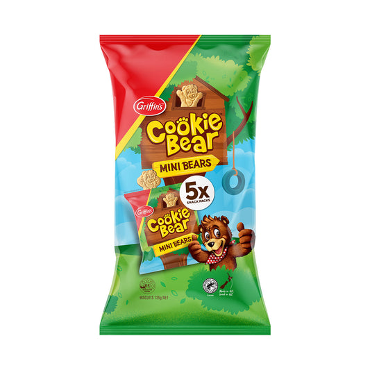 Griffin's Cookie Bear Minis Bears 5pk 125g