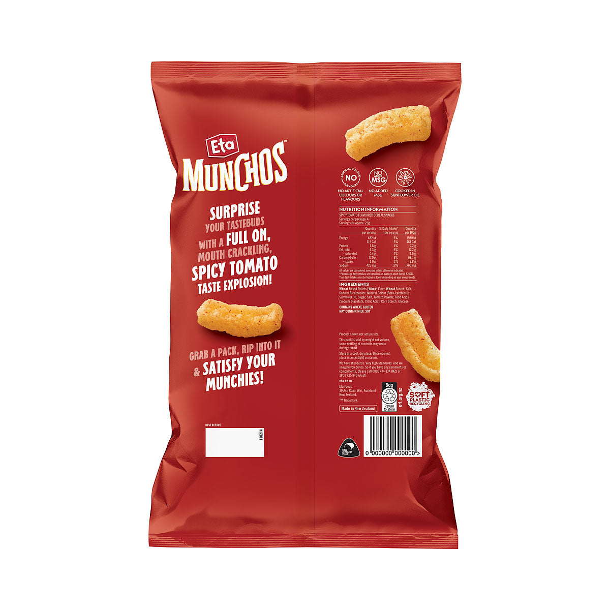 Eta Munchos Spicy Tomato 100g