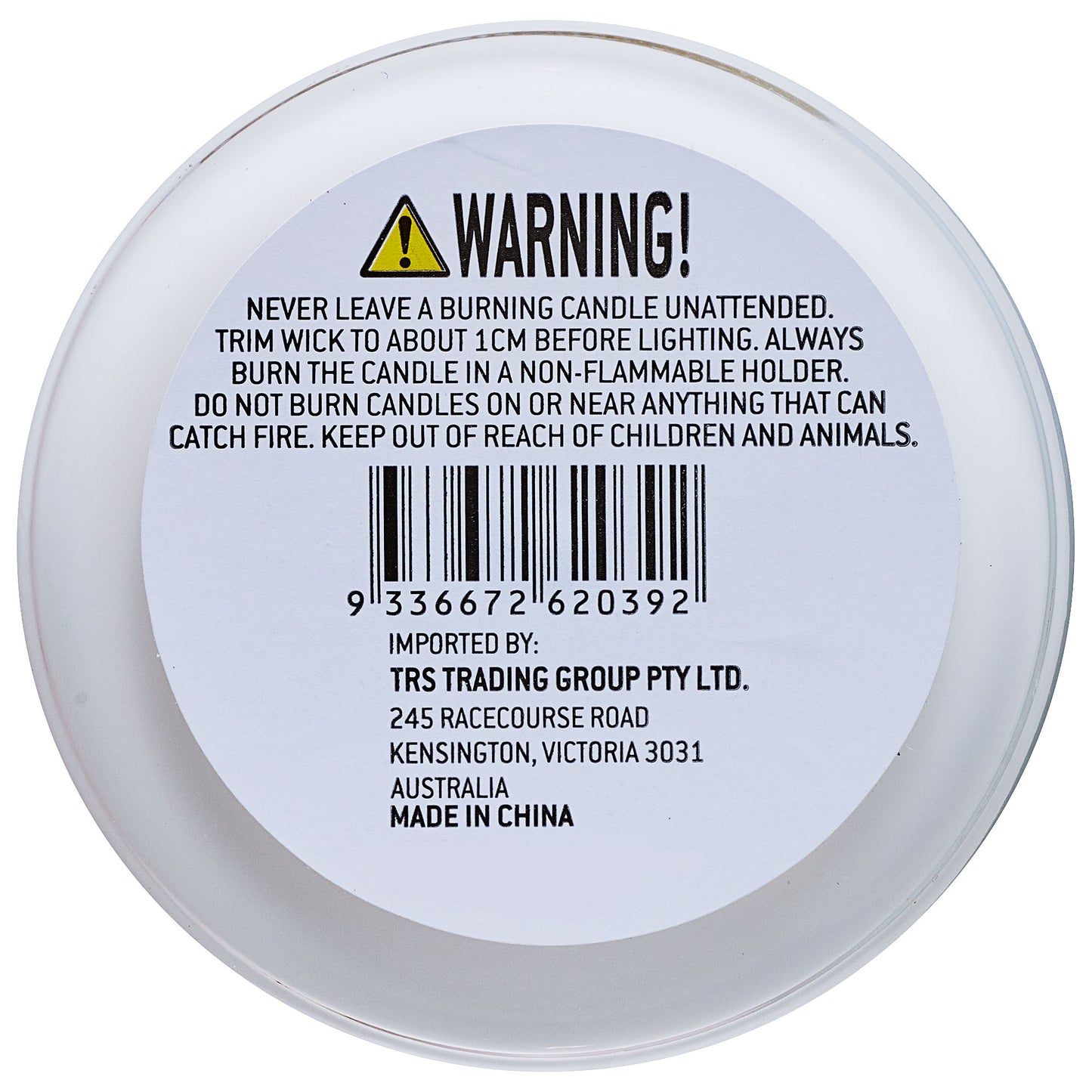 Scented Glass Candle Vanilla Caramel