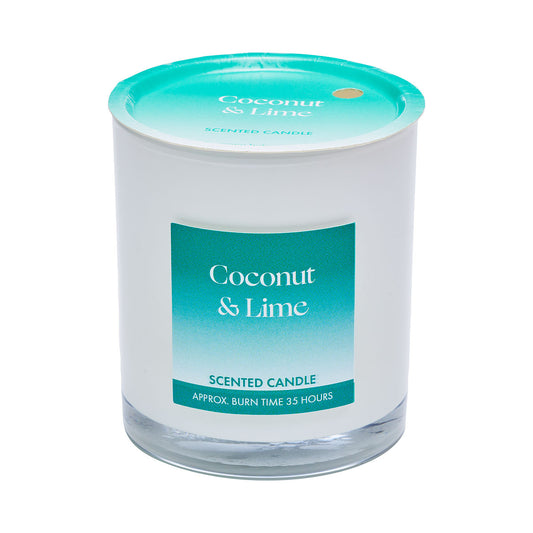 Scented Glass Candle Coconut & Lime