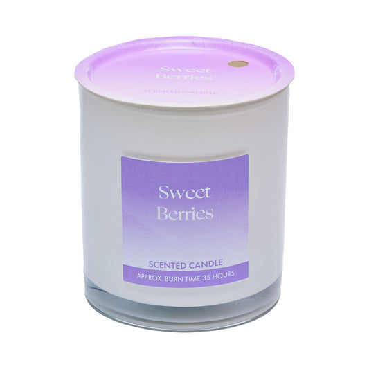 Scented Glass Candle Sweet Berries