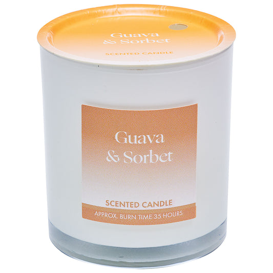 Scented Glass Candle Guava & Sorbet