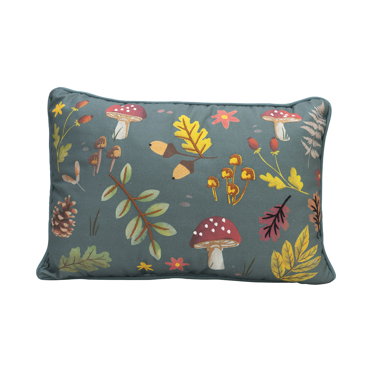 Cushion Leaf Embroidery/ Forage Design