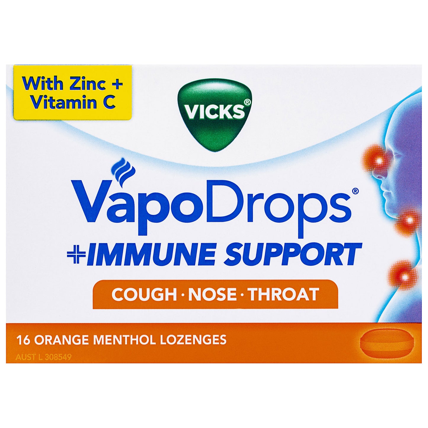 Vicks Immune Support Orange 16pk